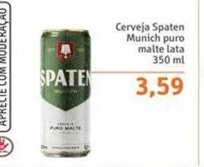 Sonda Cerveja spaten munich puro malte lata oferta