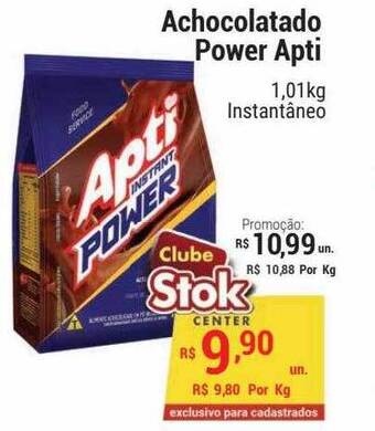 Stok Center Achocolatado power apti oferta