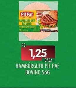Hambúrguer pif paf bovino