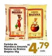 Rede uniforça Farinha de mandioca amarela baiana ou branca brejeira oferta