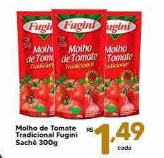 Rede uniforça Molho de tomate tradicional fugini oferta