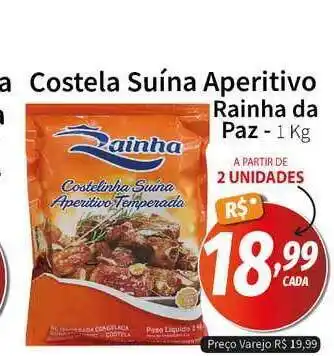 Costela Suína Aperitivo Rainha Da Paz 1kg