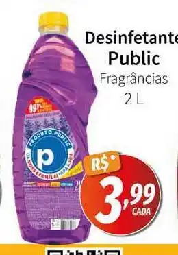 Supermercado Bem Barato Desinfetante Public 2L oferta