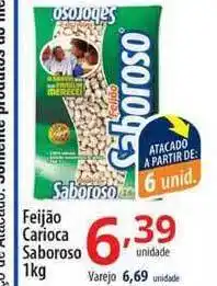 Akki Atacadista Feijão Carioca Saboroso 1kg oferta