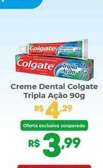 Coocerqui Creme dental colgate tripla ação oferta