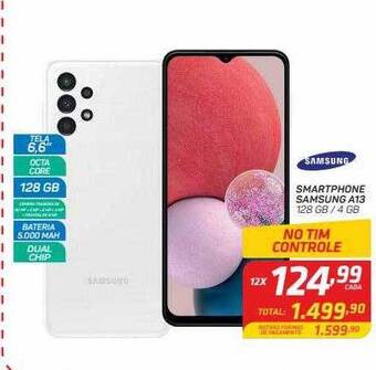 GBarbosa Smartphone samsung a13 128gb 4 gb oferta