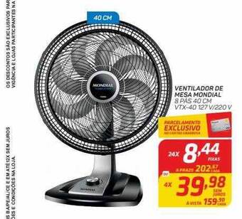 GBarbosa Ventilador de mesa mondial oferta