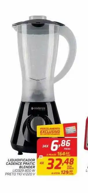 Liquidificador cadence pratic blender