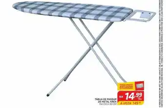 Tabua de passar de metal krea