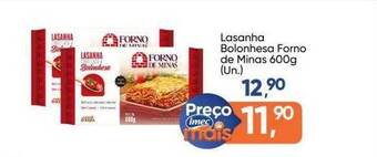 Imec Supermercados Lasanha bolonhesa forno de minas oferta