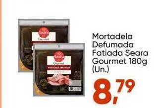 Imec Supermercados Mortadela defumada fatiada seara gourmet oferta