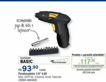 Leroy Merlin Parafusadeira 1 4 oferta