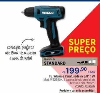 Leroy Merlin Furadeira e parafusadeira 3 8 oferta