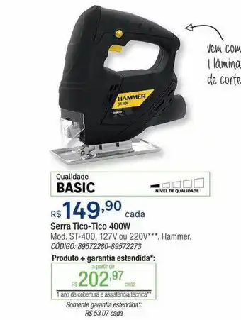 Leroy Merlin Serra tico-tico 400w hammer oferta