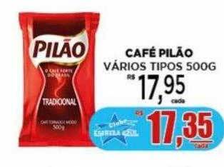 Supermercado Estrela Azul Café pilão vários tipos oferta