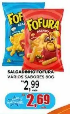 Supermercado Estrela Azul Salgadinho fofura vários sabores oferta