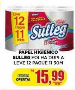 Papel higiênico sulleg folha dupla