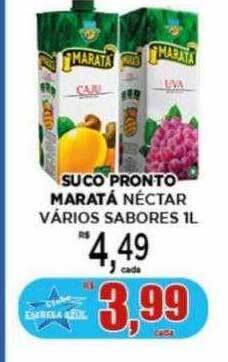 Supermercado Estrela Azul Suco pronto maratá néctar vários sabores oferta