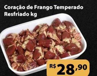 Supermercados Tischler Coração de frango temperado resfriado kg oferta