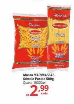 Althoff Supermercados Massa marimassas sêmola pacote oferta