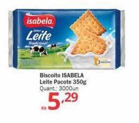 Althoff Supermercados Biscoito isabela leite pacote oferta