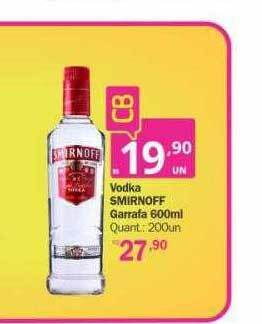 Althoff Supermercados Vodka smirnoff garrafa oferta