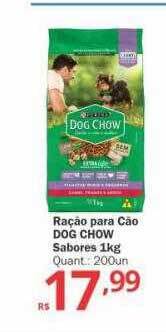 Ração para cão dog chow sabores