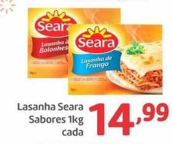 Lasanha seara sabores cada