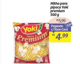 Milho para pipoca yoki premium