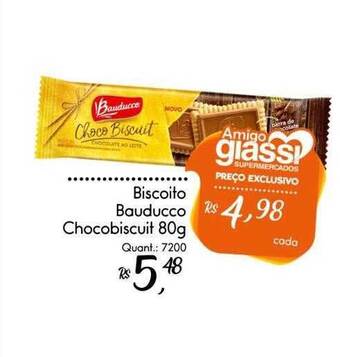 Giassi Supermercados Biscoito bauducco chocobiscuit oferta