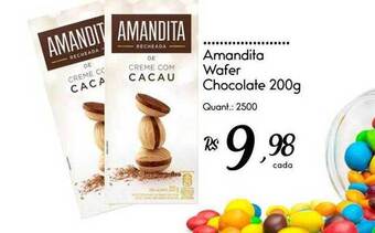 Giassi Supermercados Amandita wafer chocolate oferta
