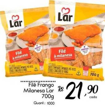 Giassi Supermercados Filé frango milanesa lar oferta
