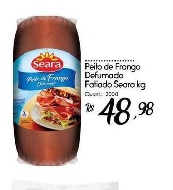 Giassi Supermercados Peito de frango defumado fatiado seara kg oferta