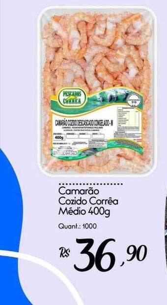 Giassi Supermercados Camarão cozido corrêa médio oferta