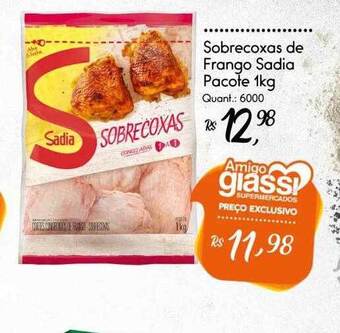 Giassi Supermercados Sobrecoxas de frango sadia oferta