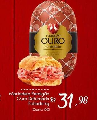 Giassi Supermercados Mortadela perdigão ouro defumada fatiada kg oferta