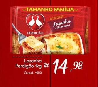 Giassi Supermercados Lasanha perdigão oferta