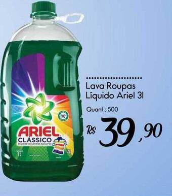 Giassi Supermercados Lava roupas liquido ariel oferta