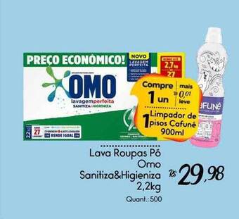 Giassi Supermercados Lava roupas pó omo sanitiza&higieniza oferta