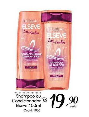 Giassi Supermercados Shampoo ou condicionador elseve oferta