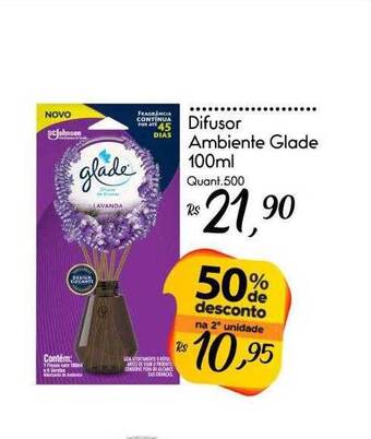 Giassi Supermercados Difusor ambiente glade 50% de desconto na 2a unidade oferta