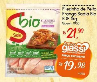 Giassi Supermercados Filezinho de peito frango sadia bio iqf oferta
