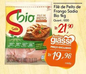 Giassi Supermercados Filé de peito de frango sadia bio oferta