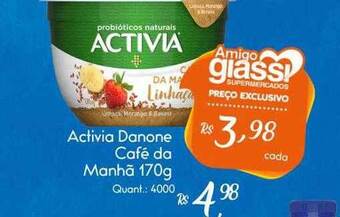 Giassi Supermercados Activia danone café da manhã oferta