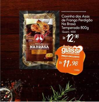 Giassi Supermercados Coxinha das asas de frango perdigão na brasa temperada oferta