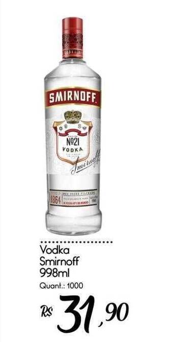 Giassi Supermercados Vodka smirnoff oferta
