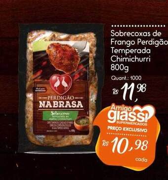 Giassi Supermercados Sobrecoxas de frango perdigão temperada chimichurri oferta