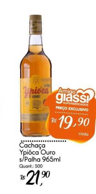 Cachaça ypióca ouro s palha