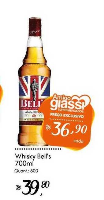 Giassi Supermercados Whisky bell's oferta