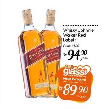 Giassi Supermercados Whisky johnnie walker red label oferta